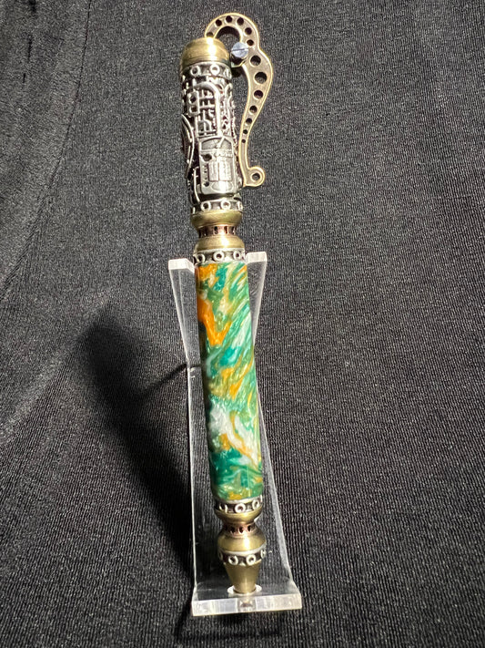 "Emerald Spring Steampunk" - Click Pen